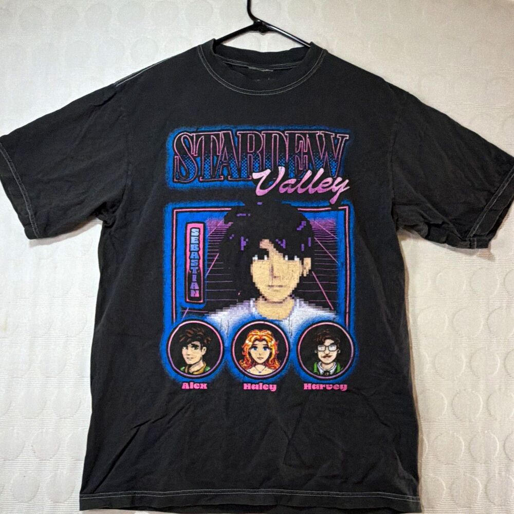 Hot Topic Stardew Valley Character Portraits Oversized Heavyweight Tee M